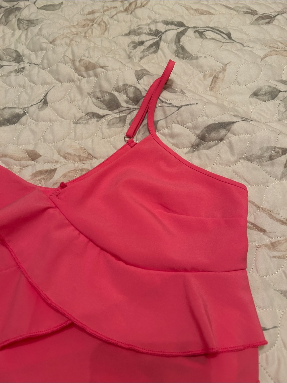 Pink Ruffled Crop Top - Picture 2 of 4